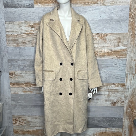 Free People Jackets & Blazers - Free People Adore You Wool Coat Gray small and Medium